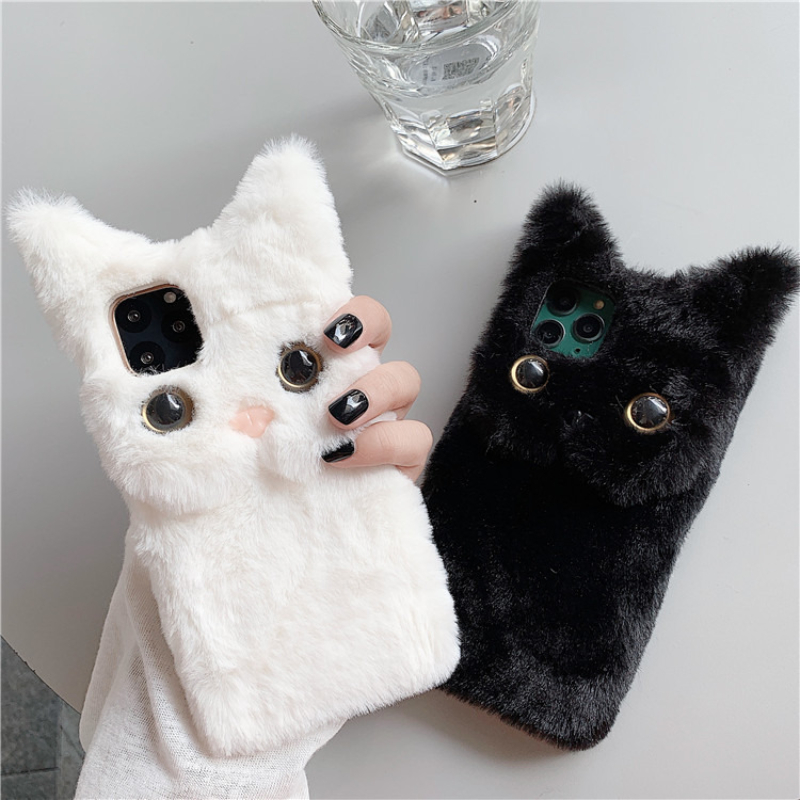 3D Cute Cartoon Cat Furry Plus - огляд і ціна Phone Cases For Iphone 16
