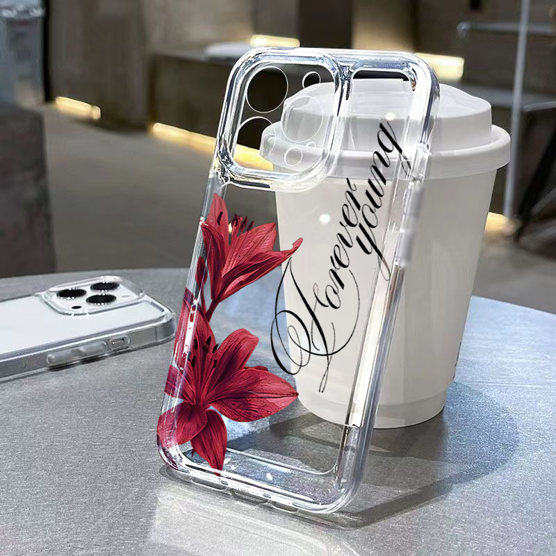 Burgundy Lily English Letter P - огляд і ціна Phone Cases Xr Iphone