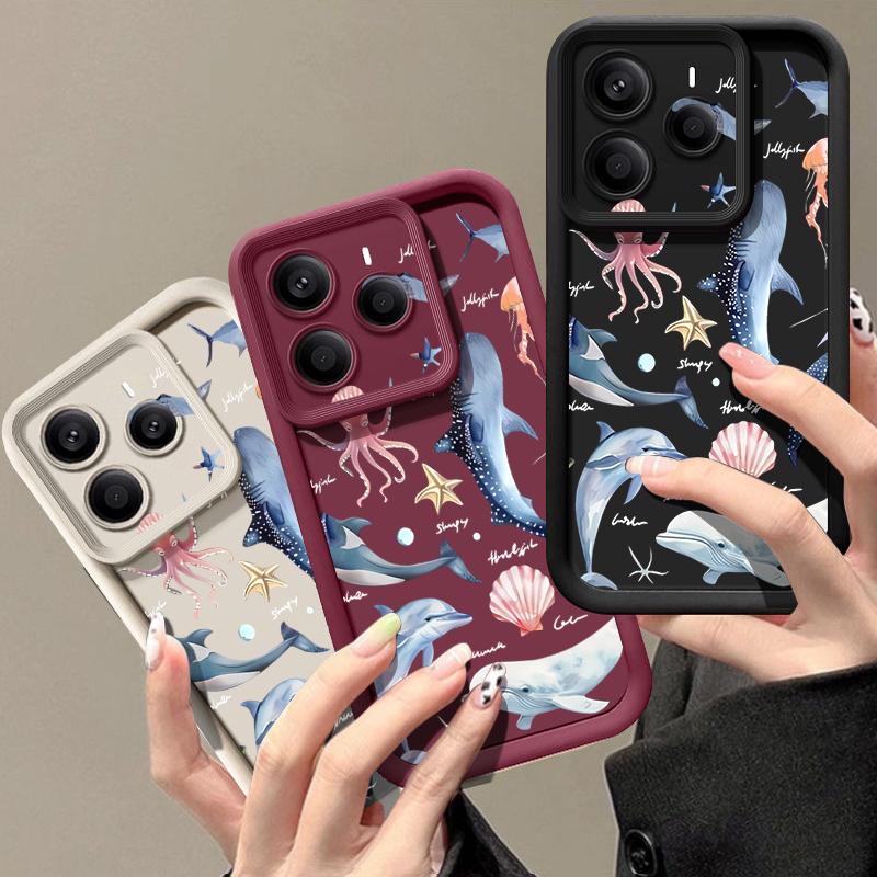 Cute Dolphin Patterned Soft Ca - огляд і ціна Phone Cases Xiaomi 15