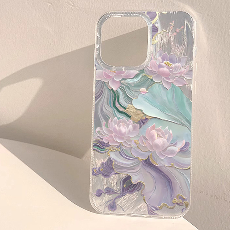Dreamy Purple Lotus Print Aest - огляд і ціна Phone Cases Xr Iphone