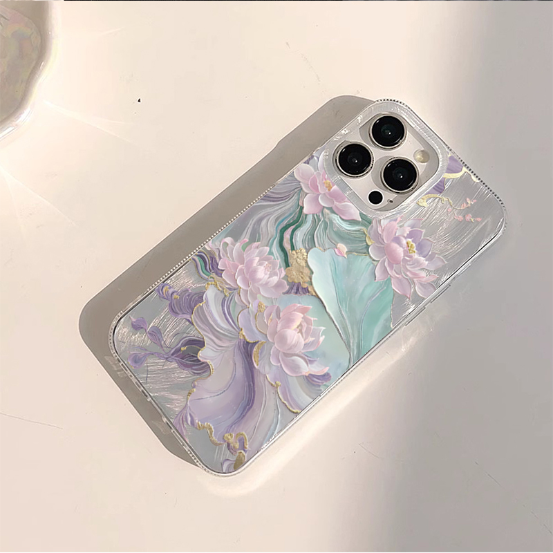 Dreamy Purple Lotus Print Aest - огляд і ціна Phone Cases Xr Iphone