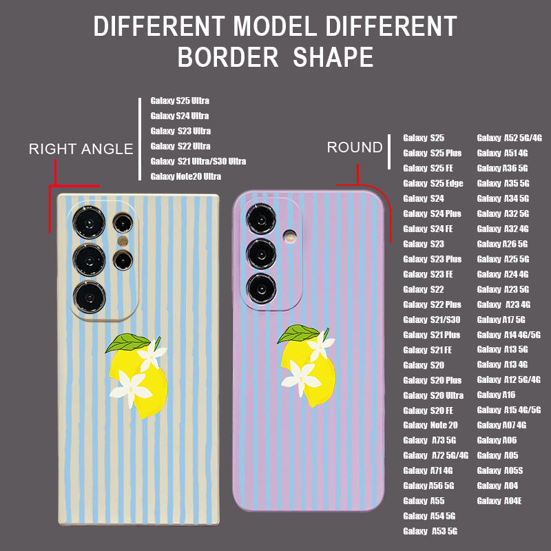 Stripe Lemon Print TPU Phone C - огляд і ціна Phone Cases Galaxy A16 5G