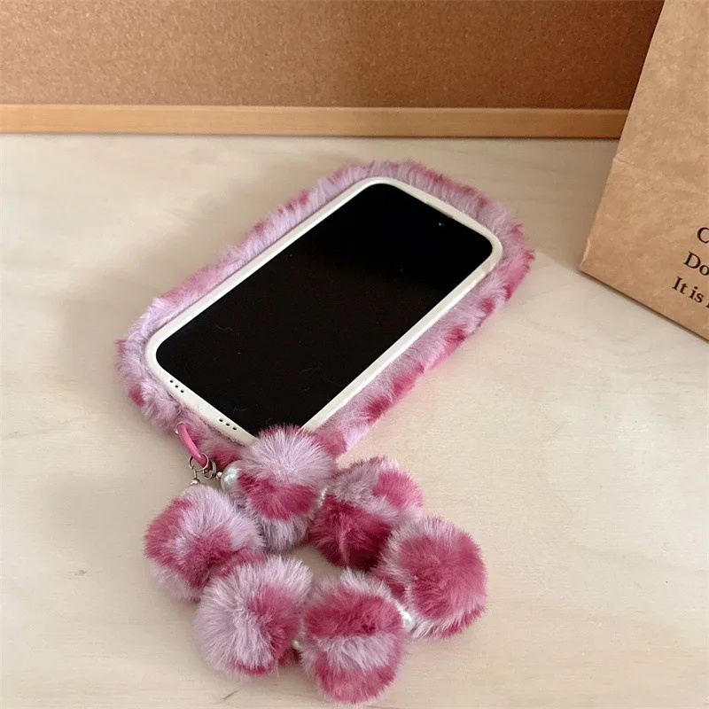 Fashion Leopard Furry Plush Le - огляд і ціна Phone Cases For Iphone 16