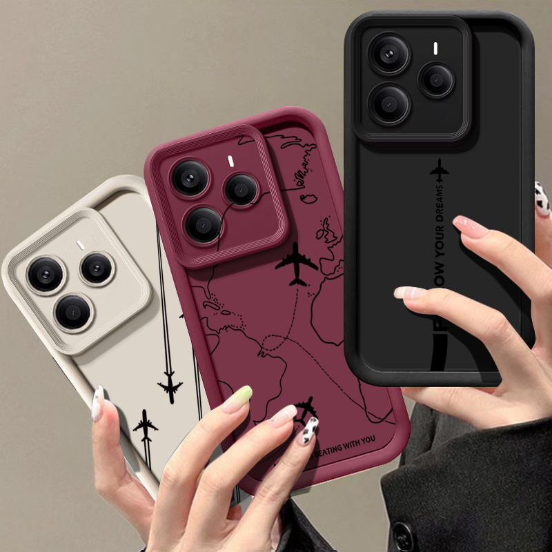 Airplane Route Pattern TPU Pho - огляд і ціна Phone Cases Xiaomi 15