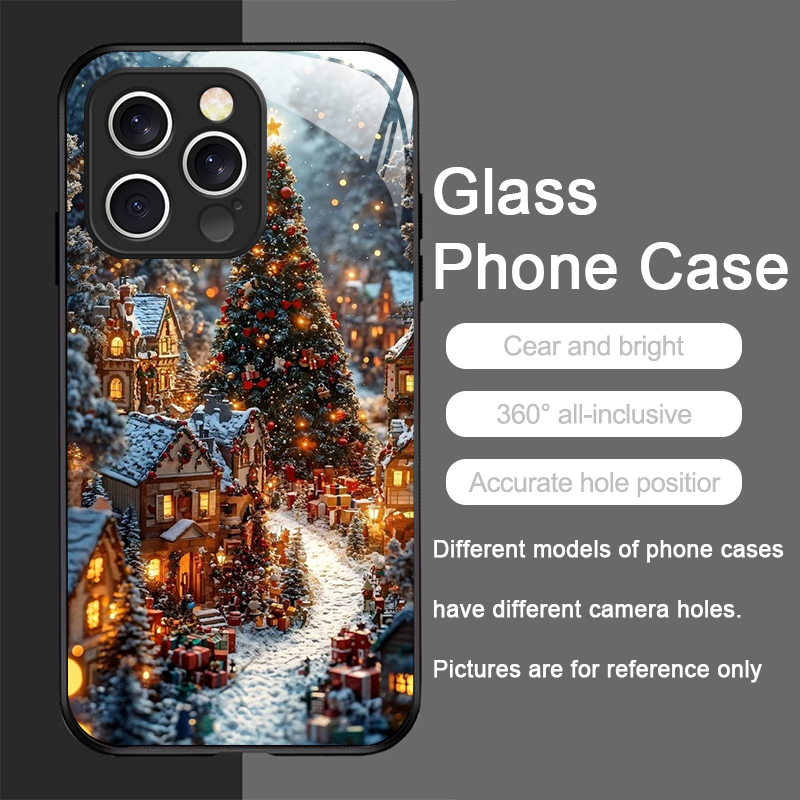 Christmas Tree Gift Snowy Town - огляд і ціна Phone Cases Xr Iphone
