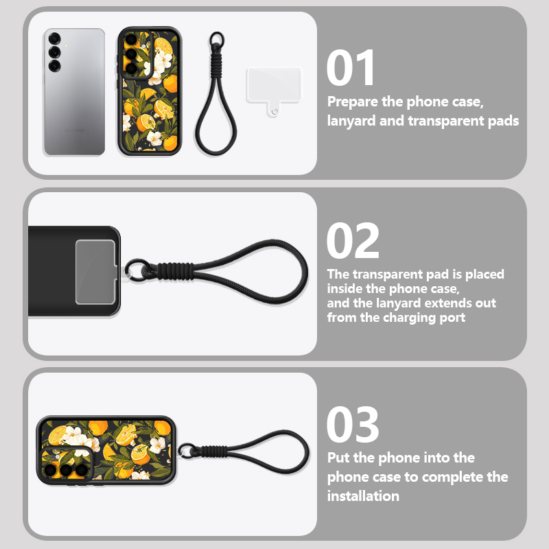 Flower Pattern Lanyard Phone C - огляд і ціна Phone Cases Galaxy A16 5G